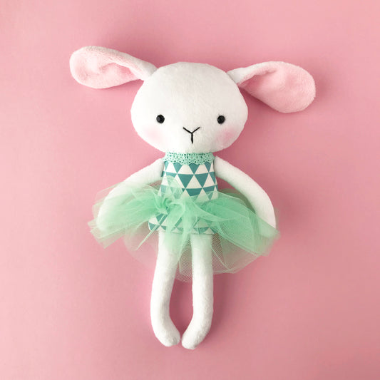 Bunny rag doll - made to order