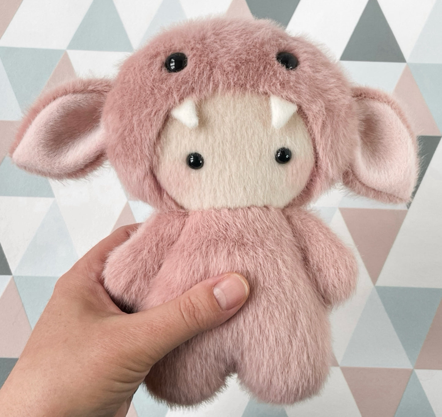 Monster doll plushie - pink