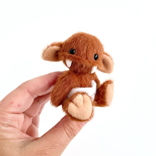 Baby monster teddy - brown