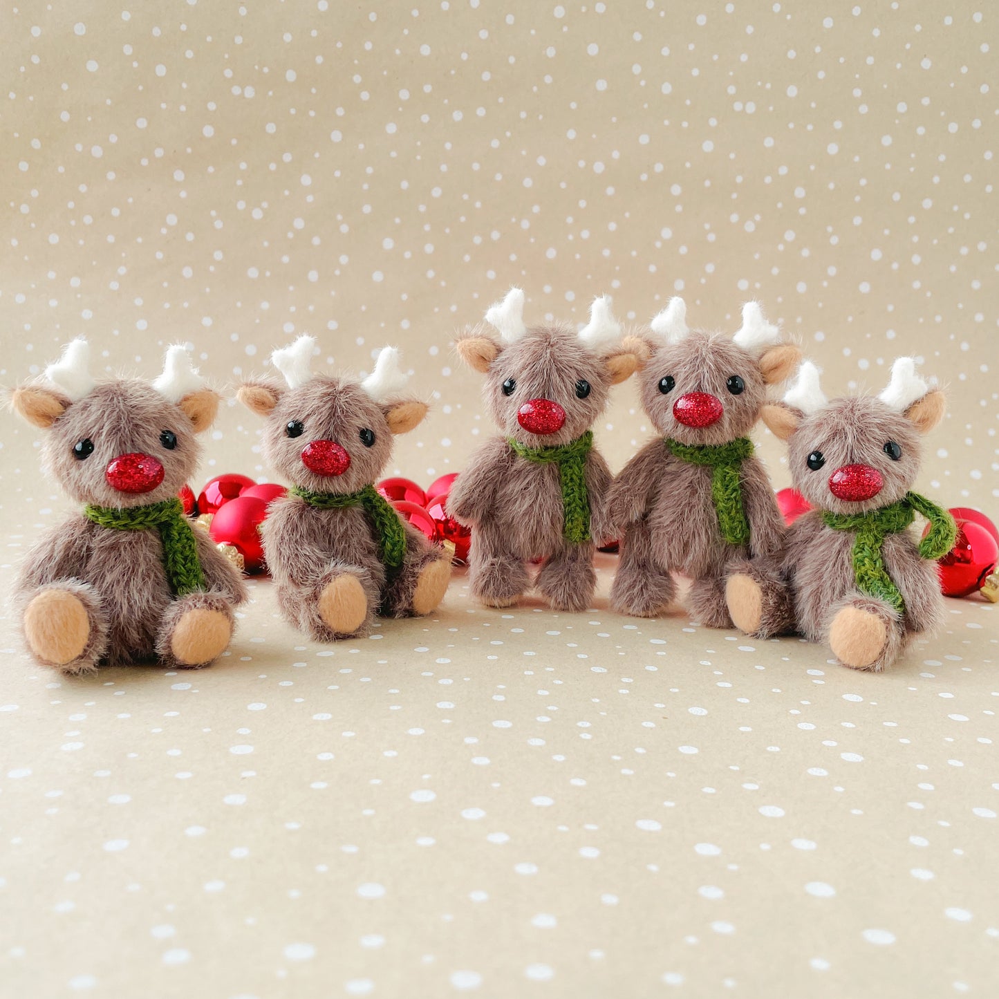 Tiny reindeer teddy